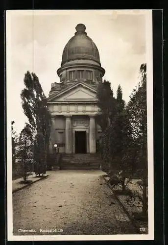 AK Chemnitz, Ansicht vom Krematorium