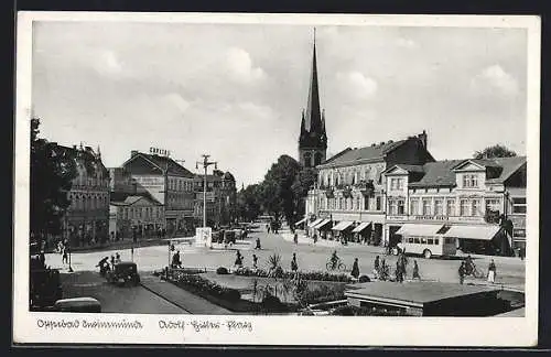 AK Swinemünde, Blick über den Platz