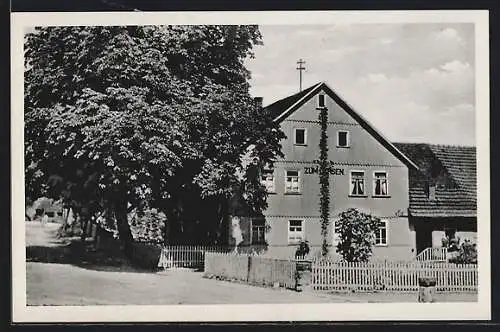 AK Unter-Sensbach im Odenwald, Das Gasthaus zum Ochsen v. Adam Heiss