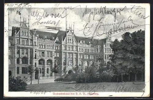 AK Hamburg-Neustadt, Verbandshaus des D. H. V., Holstenwall 4