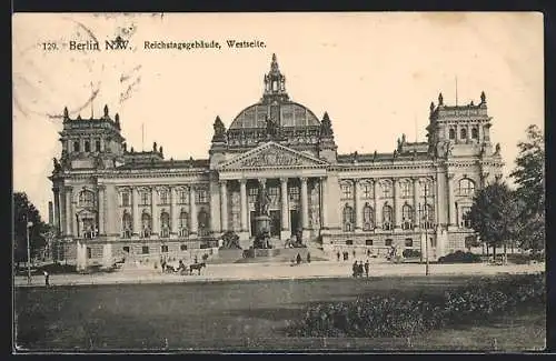 AK Berlin-Tiergarten, Reichstagsgebäude