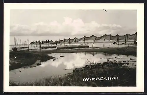 AK Maracaibo, Bucht mit Fischernetzen
