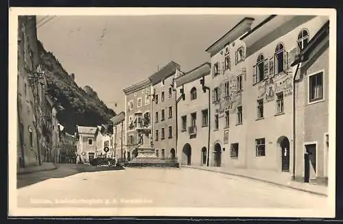 AK Hallein, Schöndorferplatz g. d. Barmsteine