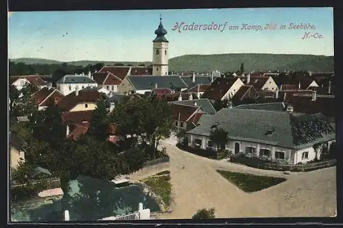 AK Hadersdorf am Kamp, Blick über die Dächer