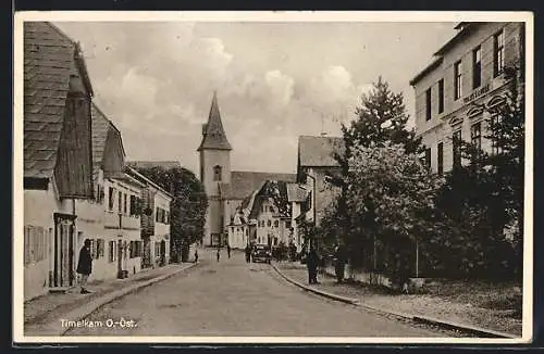 AK Timelkam, Strassenpartie mit Volksschule