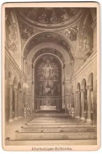 Fotografie Ferd. Finsterlin, München, Ansicht München, Innenansicht der Allerheiligen Hofkirche