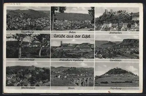 AK Neuerburg /Eifel, Ortsansicht, Ortsansichten Prüm, Blankenheim, Gerolstein und weitere