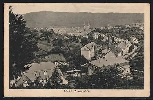 AK Prüm /Eifel, Totalansicht von oben