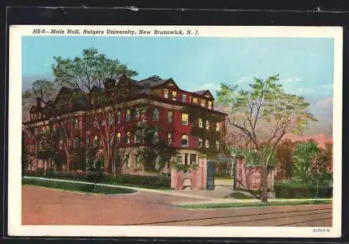 AK New Brunswick, NJ, Main Hall, Rutgers University