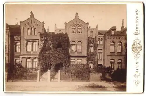 Fotografie C. Thies, Hannover, Ansicht Hannover, Front der Wohnhäuser in der Königstrasse