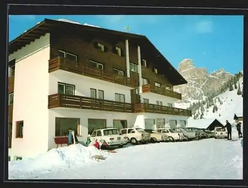 AK Corvara /Val Badia, Sporthotel Panorama im Schnee
