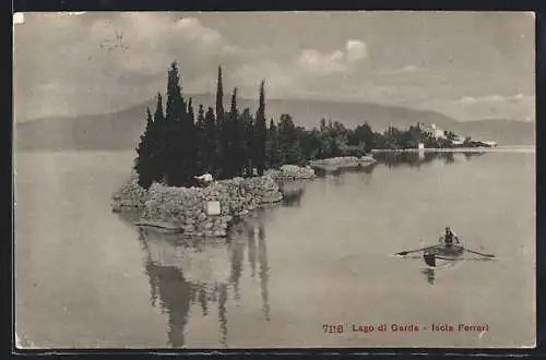 AK Isola Ferrari /Lago di Garda, Panorama