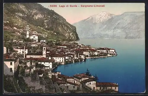AK Gargnano-Limoneti, Teilansicht mit Lago di Garda