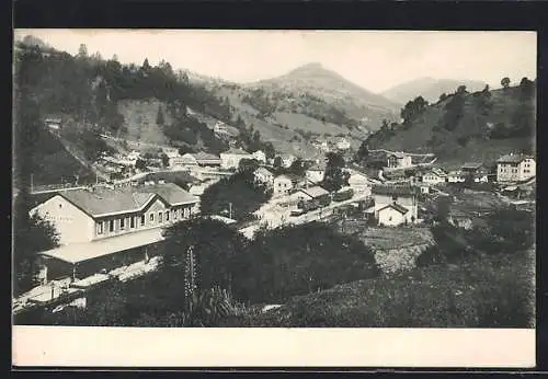 AK Lend /Pinzgau, Bahnhof aus der Vogelschau