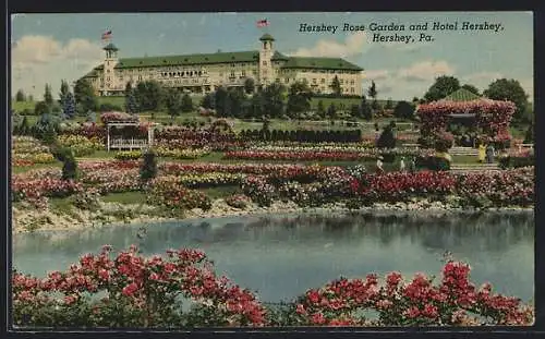 AK Hershey, PA, Hershey Rose Garden and Hotel Hershey