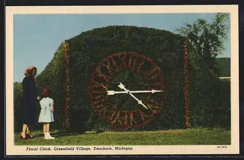 AK Dearborn, MI, Floral Clock in Greenfield Village