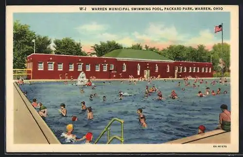 AK Warren, OH, Warren Municipal Swimming Pool, Packard Park