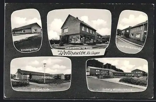 AK Holthausen /Lingen, Kindergarten, Josef Wolkstrasse, Kindergarten, Schulgebäude, Ludwig Windhorsthaus