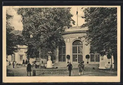 AK Dresden, Internationale Hygiene-Ausstellung 1911, Französischer Staatspavillon