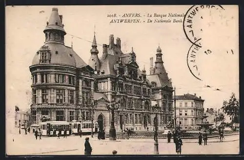 AK Antwerpen, De Nationale Bank, Strassenbahn