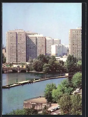 AK Berlin, Blick zur Fischerinsel