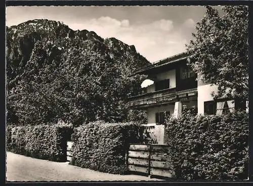 AK Bayer. Gmain, Pension und Fremdenheim Haus Schlegelblick, Inh. Maria und Josef Harl