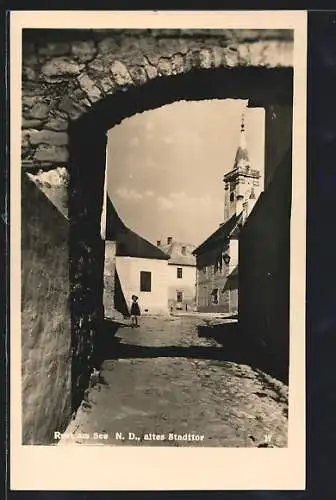 AK Rust, Blick durch das alte Stadttor