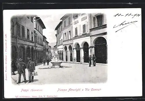 AK Poppi, Piazza Amerighi e Via Cavour