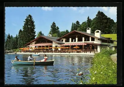 AK Garmisch-Partenkirchen, Café-Restaurant Riessersee, Riess 9