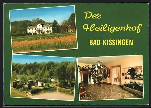 AK Bad Kissingen, Bildungsstätte Der Heiligenhof, Alte Euerdorferstrasse 1, Innenansicht, Ortspartie