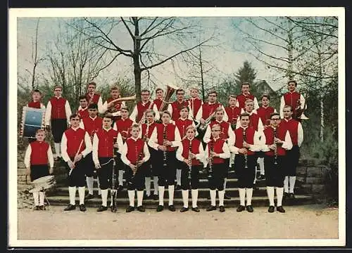 AK Trossingen, Gruppenfoto Bläserbuben 1963