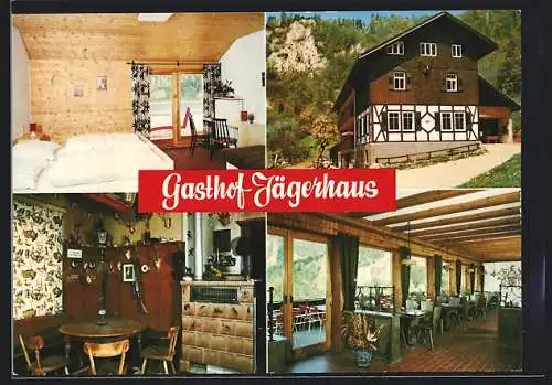 AK Fridingen /Donautal, Gasthof-Pension Jägerhaus, Innenansichten