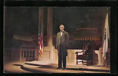 AK Disneyland U. S. A., Opera House, Main Street, Mr. Lincoln, Präsident der USA