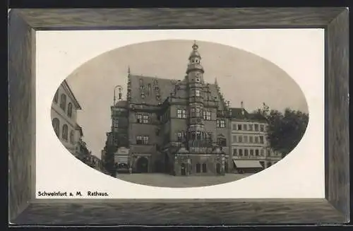 AK Schweinfurt / Main, Blick zum Rathaus