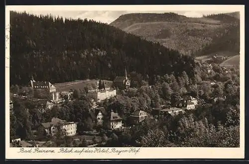 AK Bad Reinerz, Blick auf das Hotel Bayer. Hof