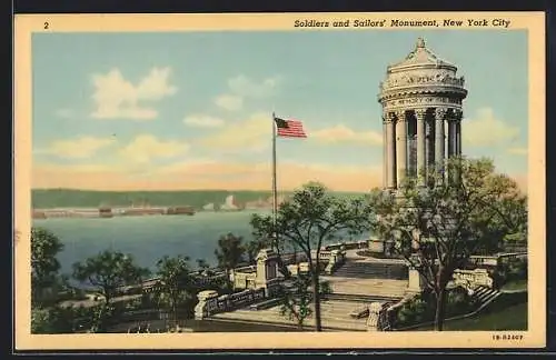 AK New York, NY, Soldiers and Sailors` Monument