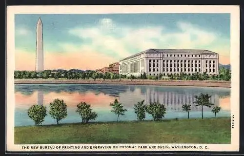 AK Washington D.C., The New Bureau of Printing and Engraving on Potomac Park and Basin