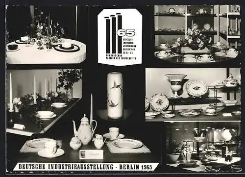 AK Berlin, Deutsche Industrie-Ausstellung 1965, Porzellan