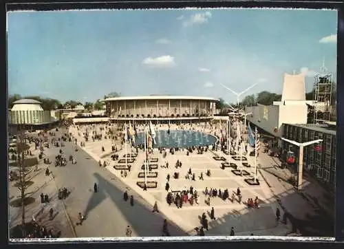 AK Bruxelles, Exposition Universelle 1958, Pavillon der USA, Heiliger Stuhl & arabische Länder auf der Weltausstellung