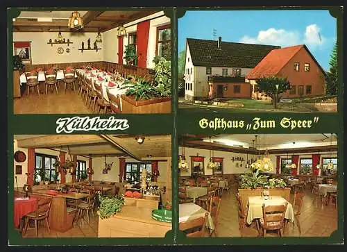 AK Külsheim / Baden, Das Gasthaus Zum Speer, mit Speiseräumen, Hauptstr. 81, Inh. Kurt Spengler