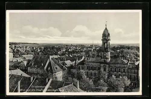 AK Grossenhain i. Sa., Blick über die Stadt nach dem Kupferberg