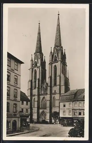 AK Marburg, Die Westfassade der Elisabethkirche