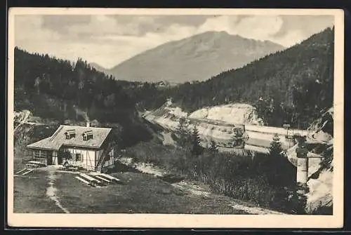 AK Mitterbach am Erlaufsee, Erlaufklause an der Mariazeller Alpenbahn, Zinken und Stausee, Waldschänke und Oetscher