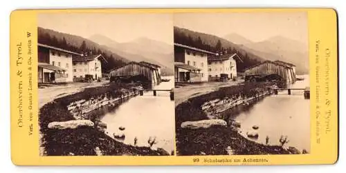 Stereo-Fotografie Gustav Liersch & Co., Berlin, Ansicht Achenkirch, Scholastika am Achensee