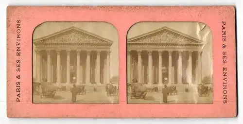 Stereo-Fotografie Paris & Ses Environs, Ansicht Paris, La Madeleine, Halt gegens Licht