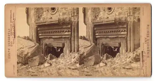 15 Stereo-Fotografien O. Kurkdjian, Eriwan, Ansicht Ani, Ruinen und Trümmer der ehemaligen Haupstadt Armeniens