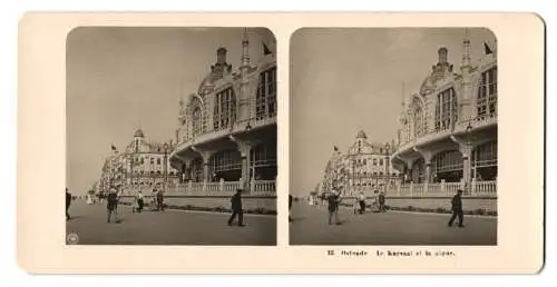 Stereo-Fotografie NPG, Berlin, Ansicht Ostende, le Kursaal et la digue