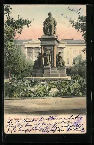 AK Budapest, Franz Deak-Denkmal