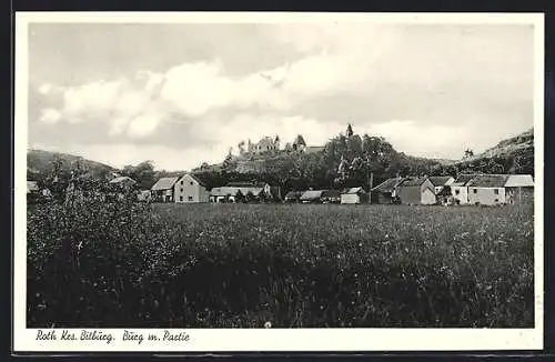 AK Roth / Bitburg, Ortsmotiv mit Burgruine