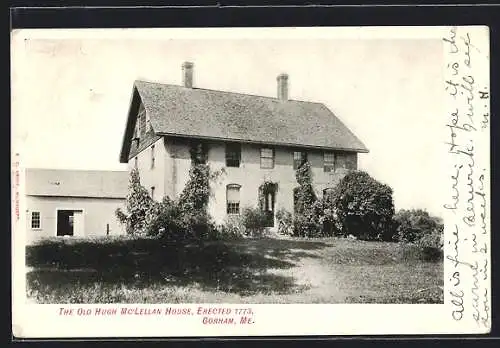 AK Gorham, ME, The Old Hugh McLellan House, Erected 1773